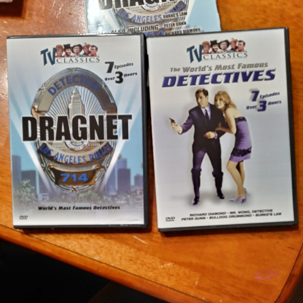 New Dragnet The World's Most Famous Detectives 14 Episodes 2 DVDs
